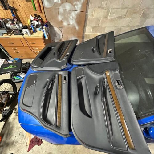 Audi B5 S4 Black Leather Door Card Set