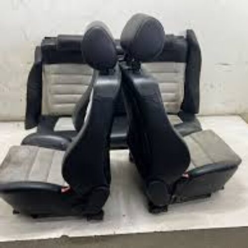 00-02 Audi B5 S4 Sedan Complete Seats Black White Ivory Panda Alcantara A4 Recaro OEM